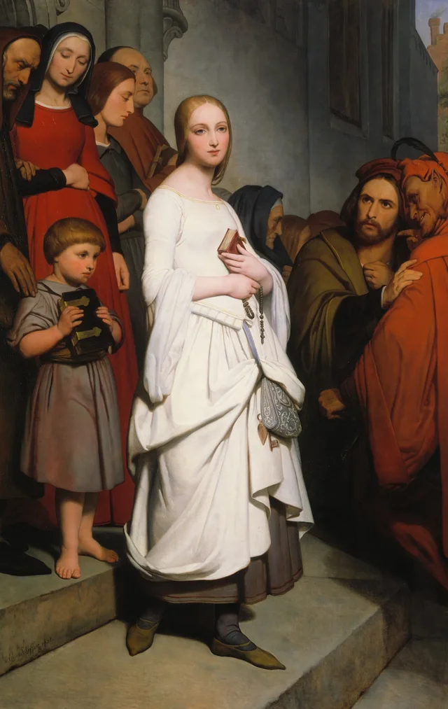 Marguerite Leaving Church, Ary Scheffer