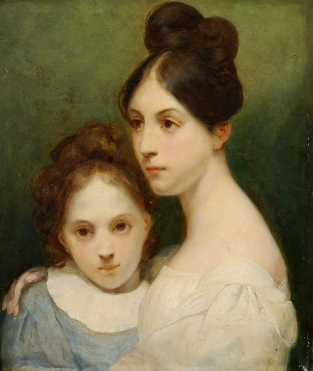 The Misses de La Fayette, Bust-Length
