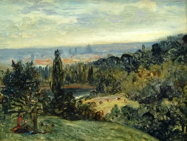 Hilly Landscape near Paris