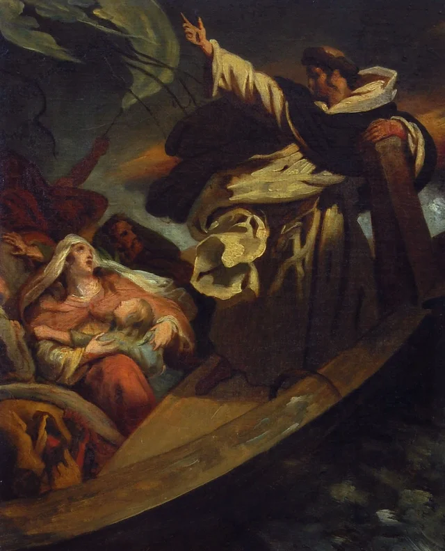 Saint Thomas Aquinas Preaching during the Storm, Ary Scheffer