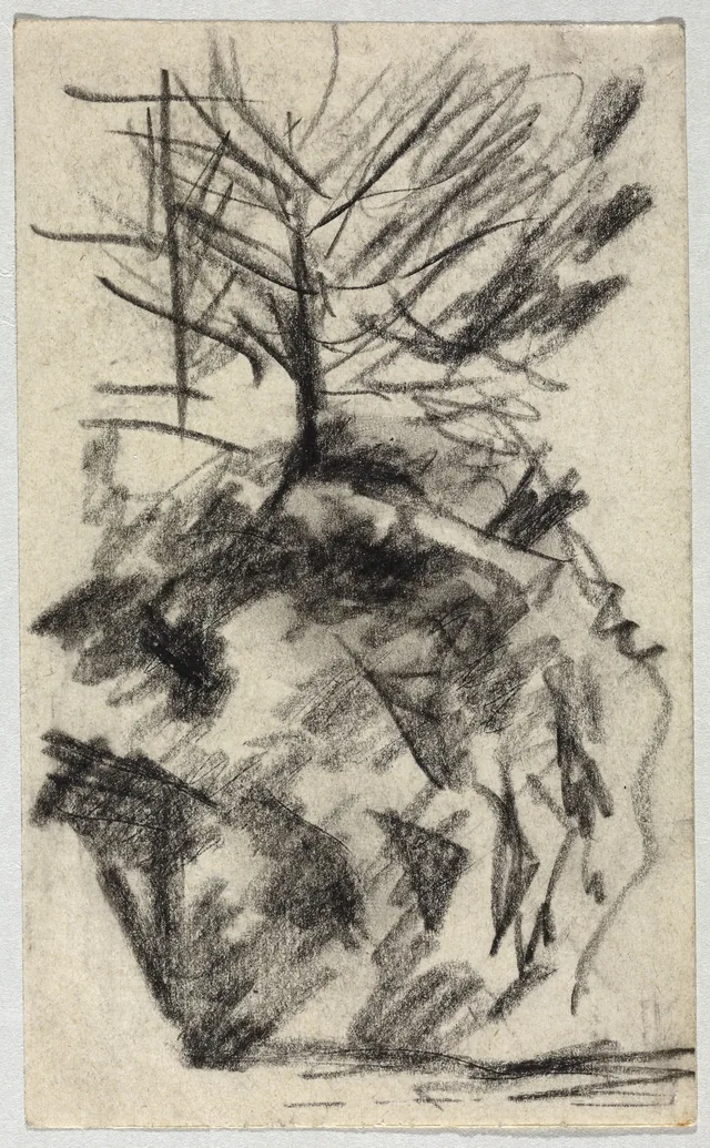Tree on a Slope, August Macke