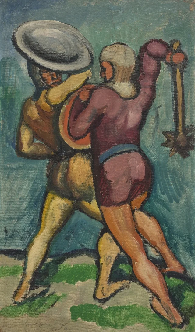 Dos luchadores