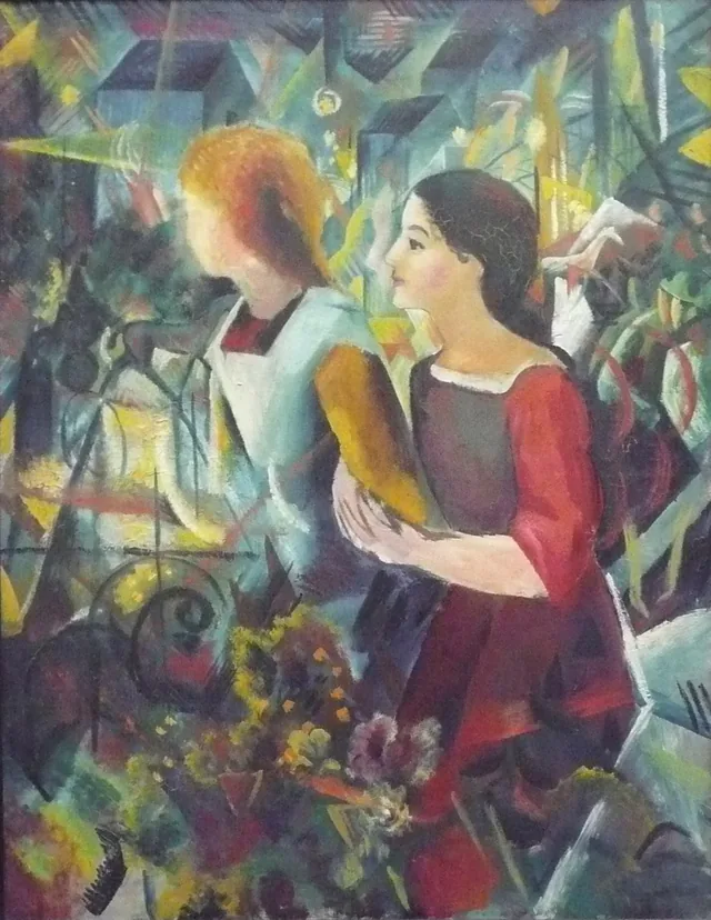 Two Girls, August Macke