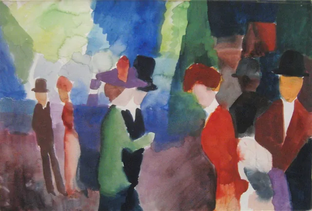 People Meeting, August Macke