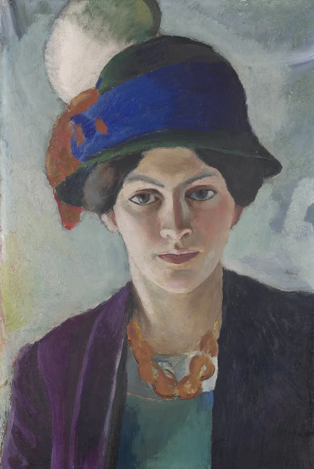The Artist's Wife with Hat, August Macke