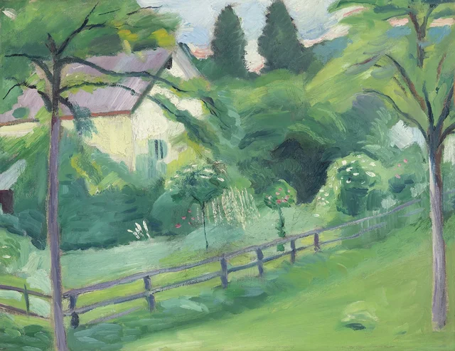 Country House with Garden, August Macke