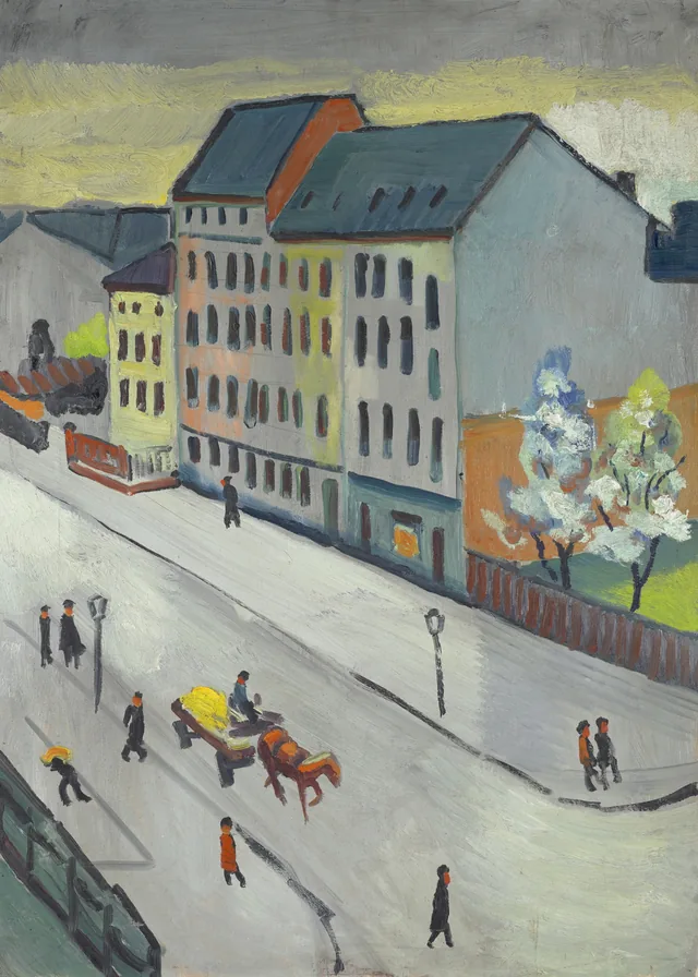 Our Street in Gray, August Macke