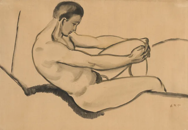 Male Nude, August Macke