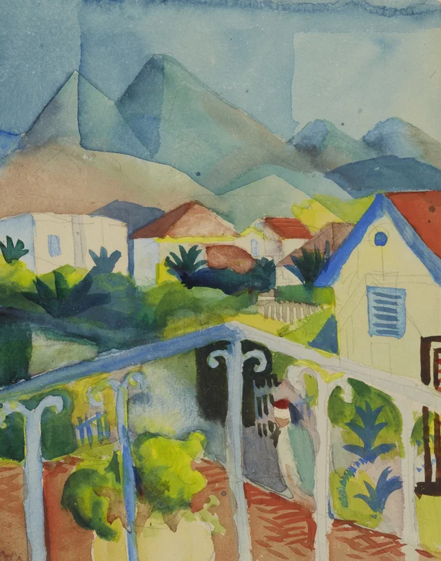 Saint-Germain, cerca de Túnez, August Macke