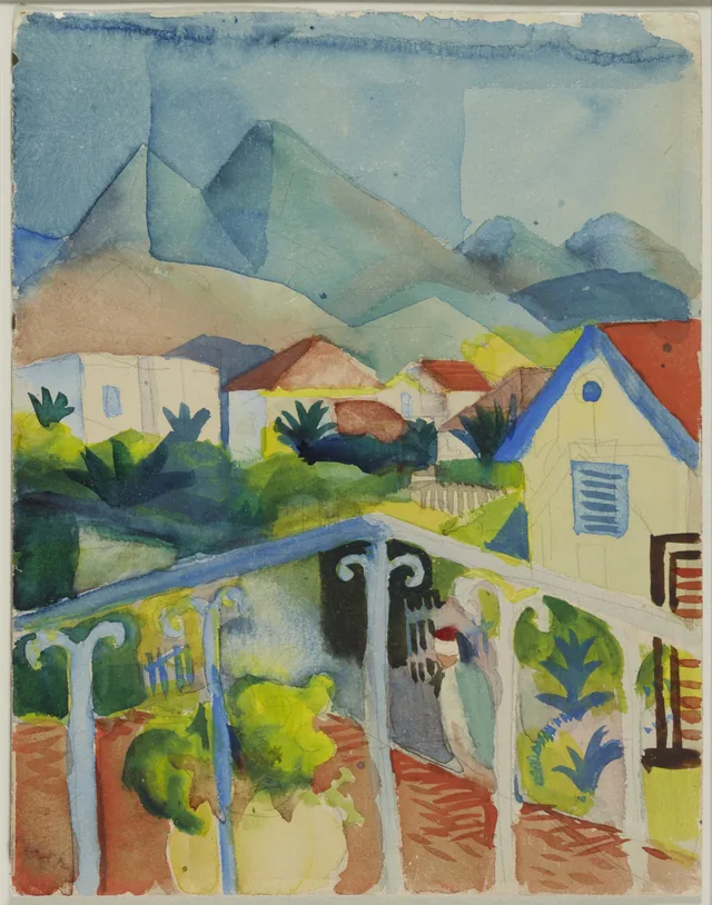 St. Germain near Tunis, August Macke