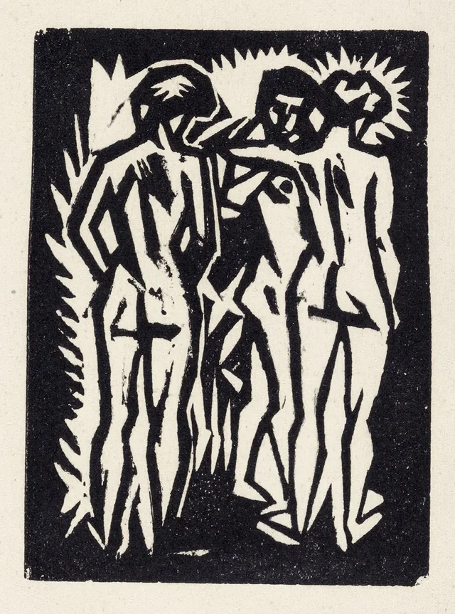 Three Nudes, August Macke