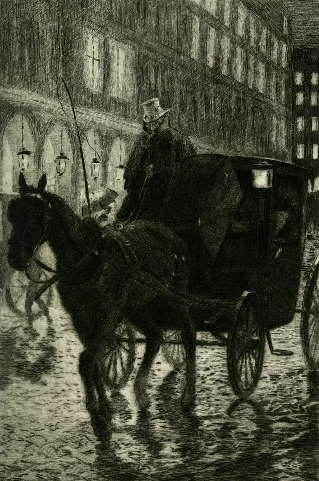 À l'heure, fit-il, et rue de Rivoli, Auguste Leroux