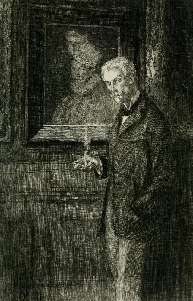 Portrait de Des Esseintes, Auguste Leroux
