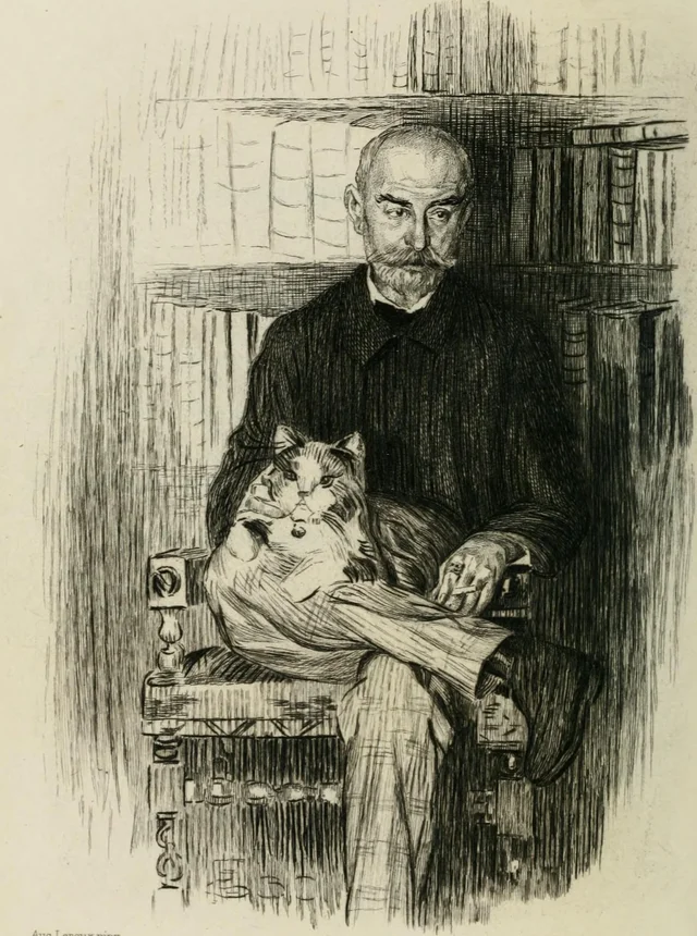 Retrato de J.-K. Huysmans (frontispício), Auguste Leroux