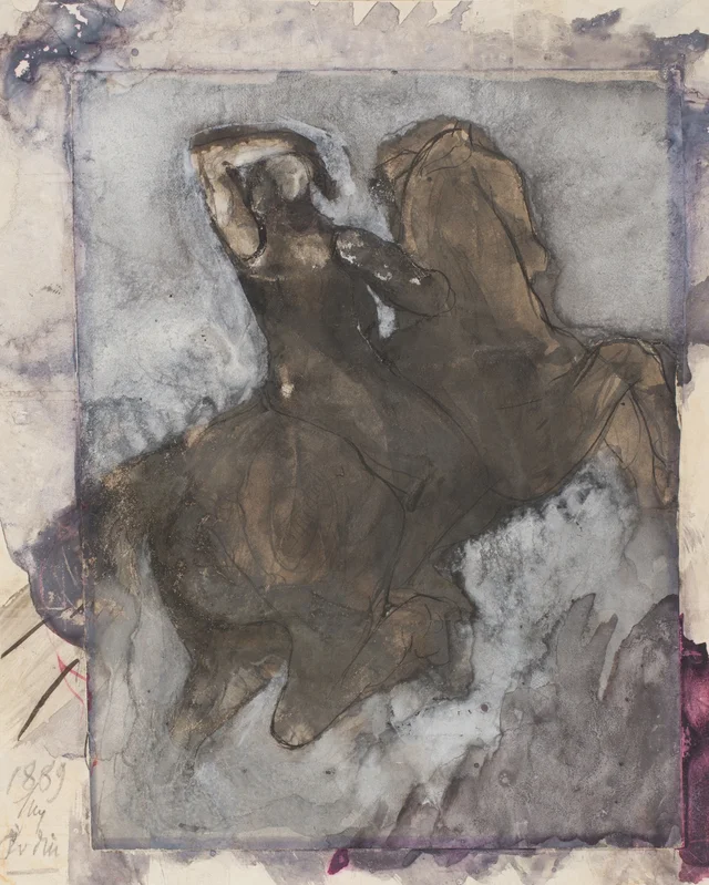 Horseman (recto); Horse and Rider (verso), Auguste Rodin