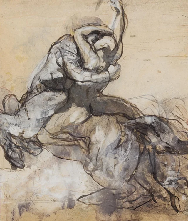 Centaur Kidnapping a Young Man, Auguste Rodin