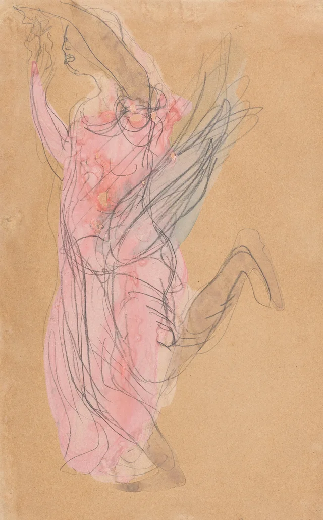 Female Cambodian Dancer with Swirling Drapery, Auguste Rodin