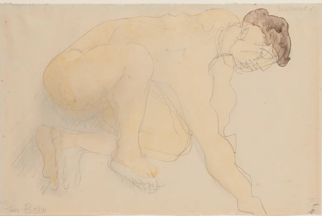 Kneeling Male Nude, Auguste Rodin