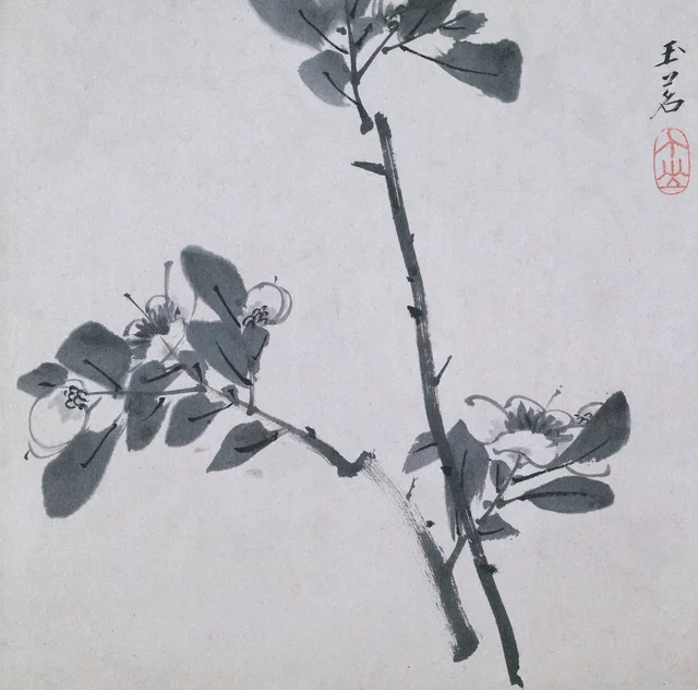 Deux rameaux de camélia, Bada Shanren