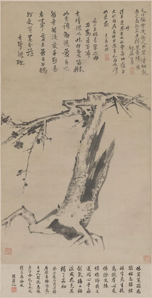 Fleurs de prunier, Bada Shanren