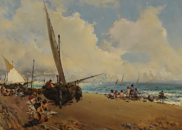 On the Beach, Baldomero Galofre Giménez