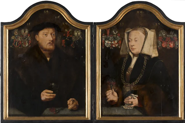 Diptyque de Johann von Rolinxwerth et de sa femme Christine von Sternberg