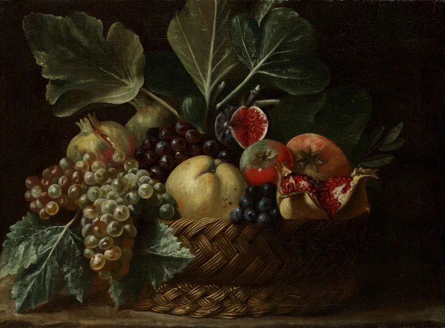 Basket of Fruit, Bartolomeo Cavarozzi