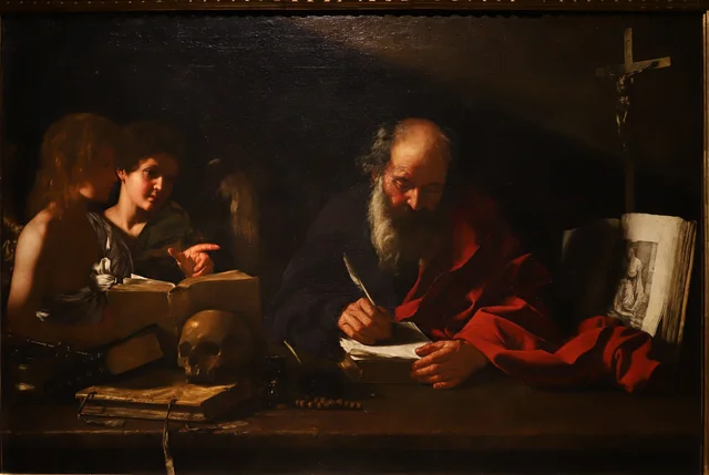 Saint Jerome in His Study with Two Angels