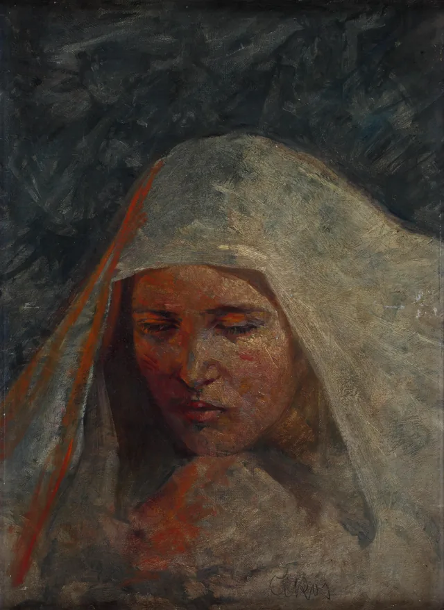 Study of a Woman's Head, Bela Čikoš Sesija