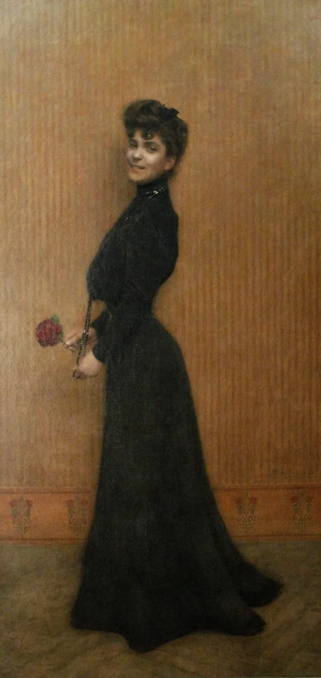 Lady with a Rose, Belmiro de Almeida