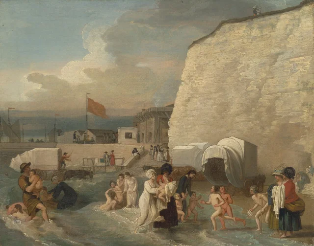 La playa de baños de Ramsgate, Benjamin West