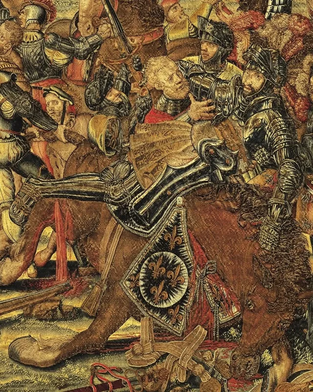 La batalla de Pavía: captura de Francisco I (tapiz), Bernard van Orley