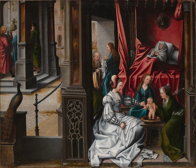 La Naissance et l'imposition du nom de saint Jean-Baptiste, Bernard van Orley
