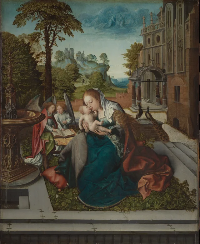 La Vierge et l'Enfant avec des anges, Bernard van Orley