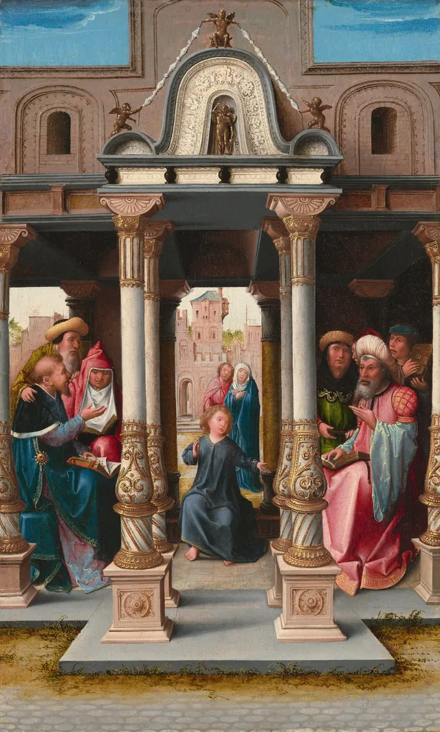 Le Christ parmi les docteurs, Bernard van Orley