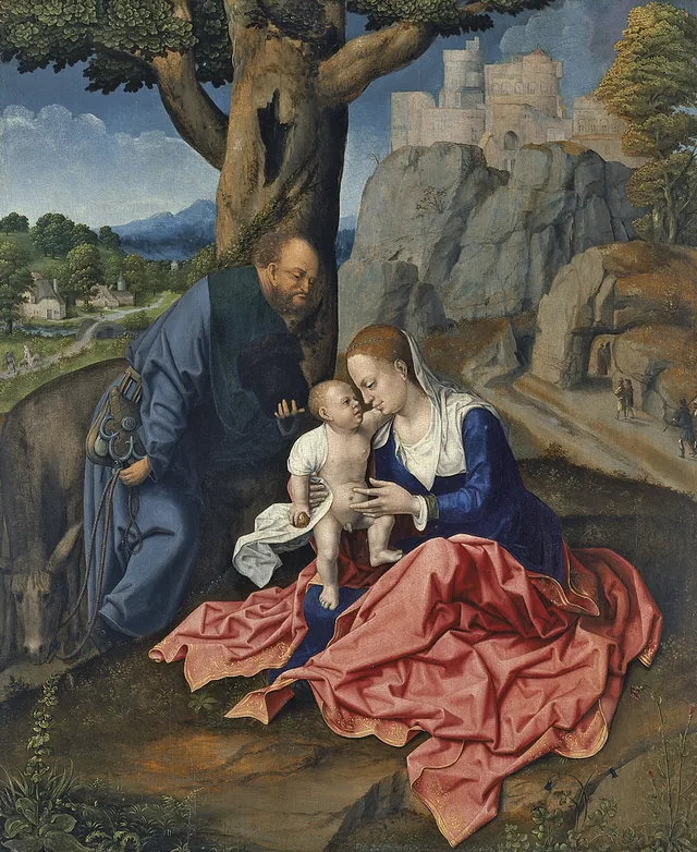 Le Repos pendant la fuite en Égypte, Bernard van Orley