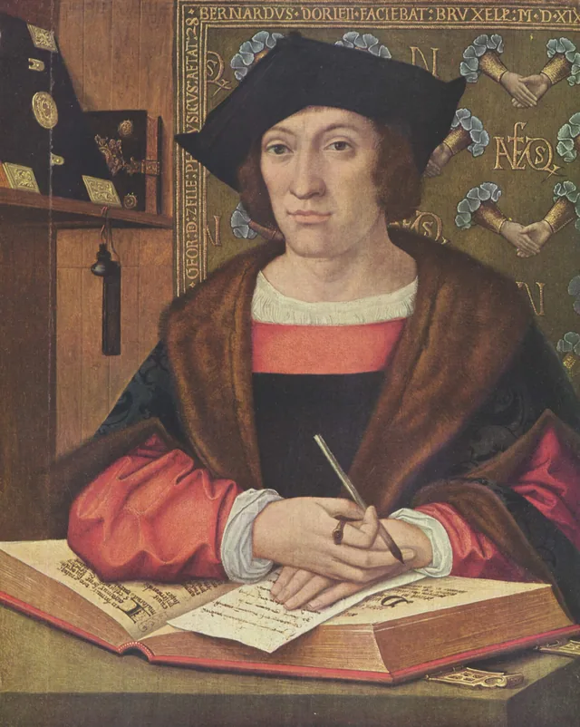 Portrait du médecin Joris van Zelle (1491-1567), Bernard van Orley