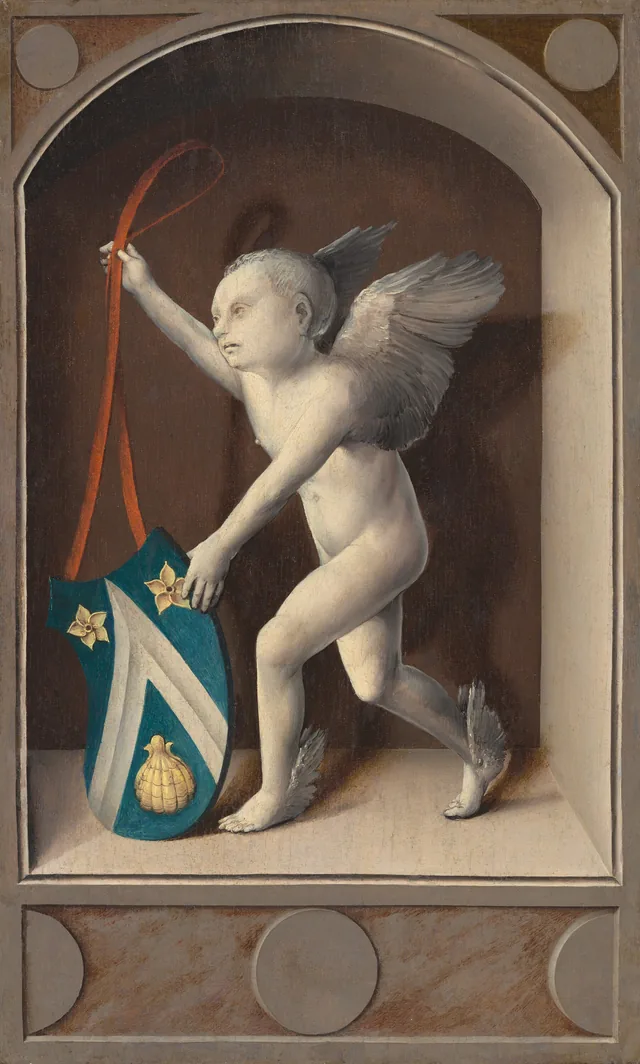 Putto tenant les armoiries de Jacques Coëne, Bernard van Orley