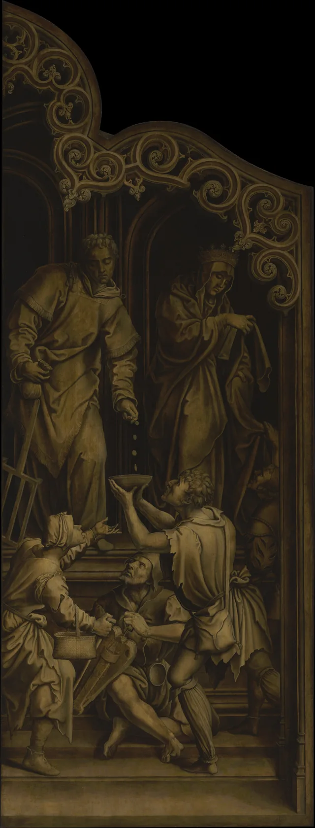Saint Laurent et sainte Élisabeth, Bernard van Orley