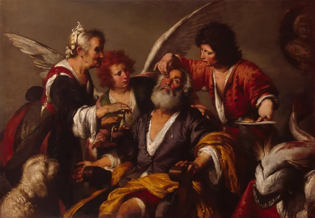 The Healing of Tobit, Bernardo Strozzi