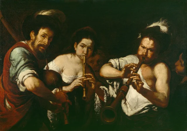 Street Musicians, Bernardo Strozzi