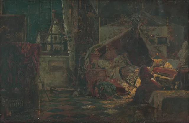 Scène du soir dans un appartement, Bertalan Székely