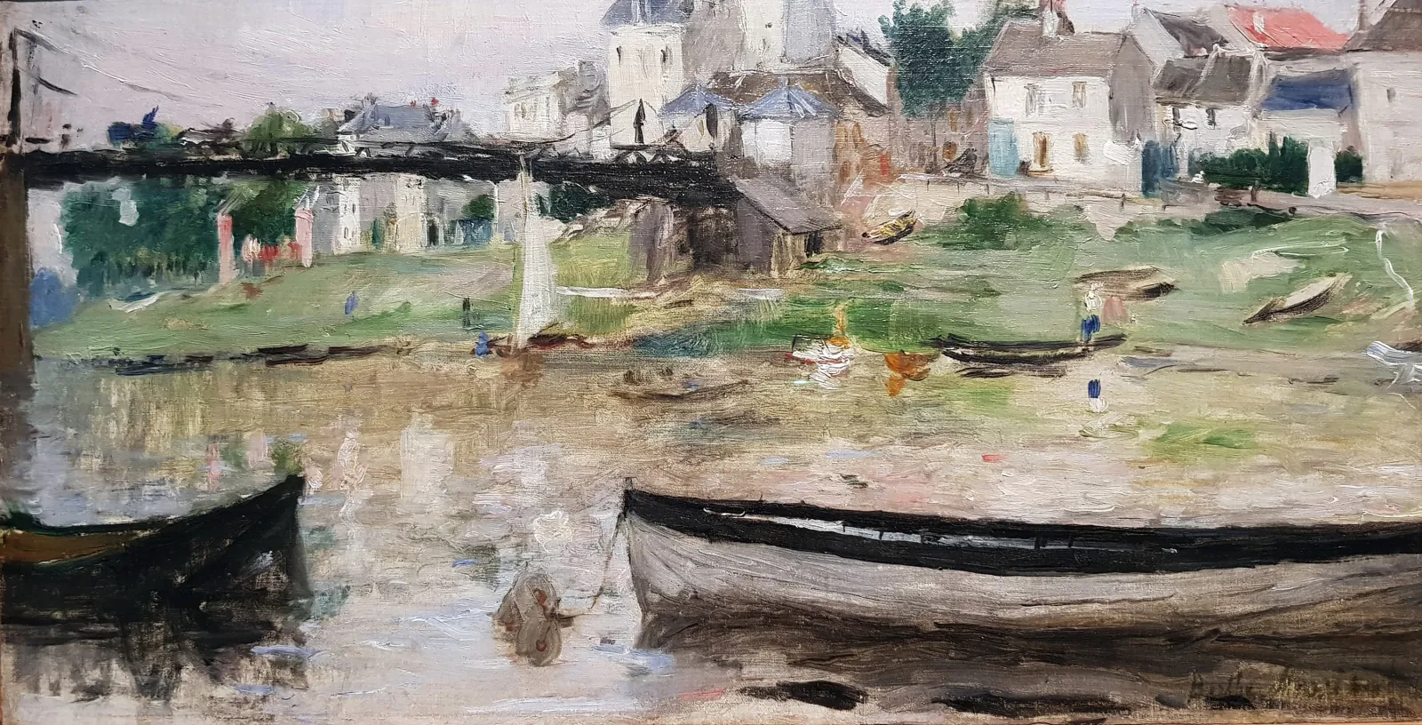 Barcos en el Sena, Berthe Morisot