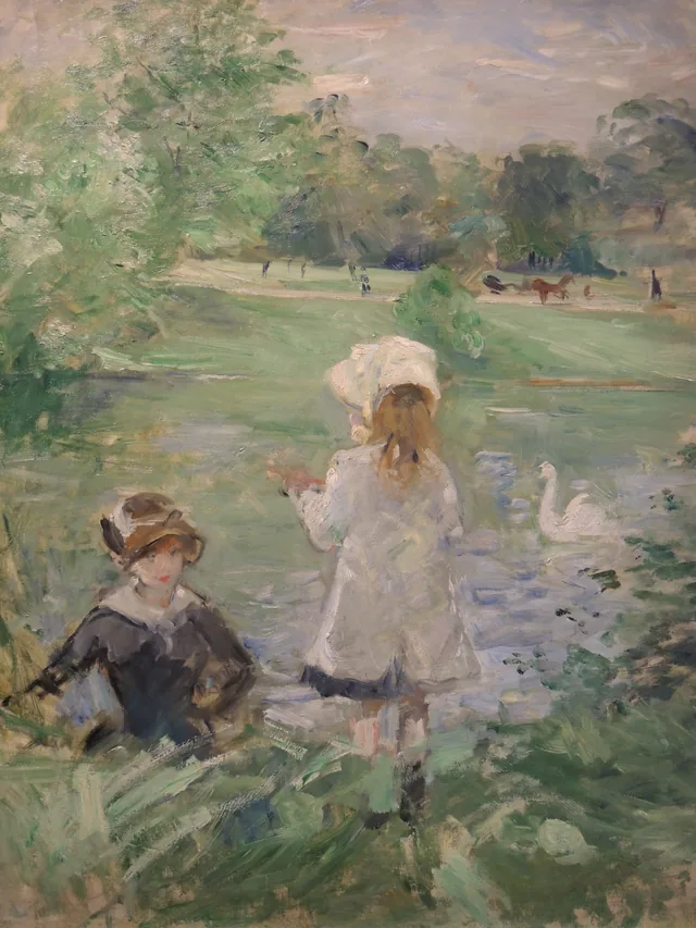 On the edge of the lake, Berthe Morisot