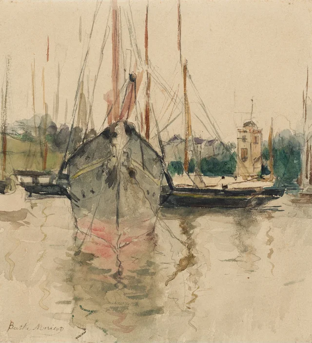 Barcos (entrada del Medina en la isla de Wight)