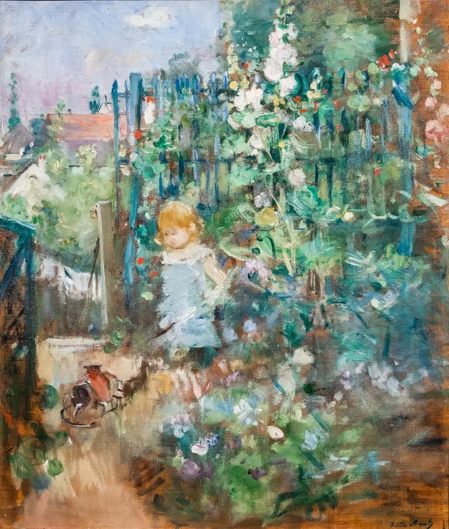 Niño entre las malvarrosas