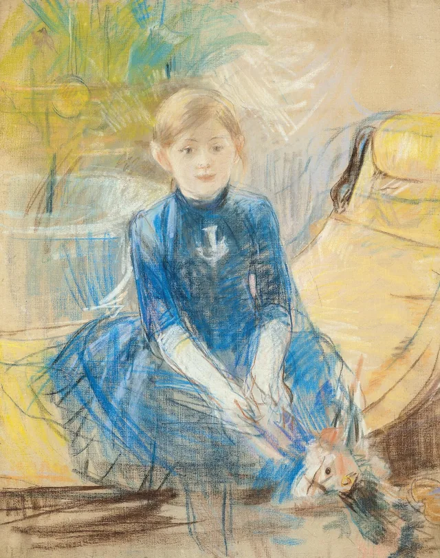 Fillette au jersey bleu, Berthe Morisot