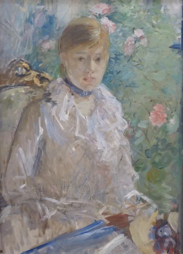 Jeune Femme assise devant la fenêtre