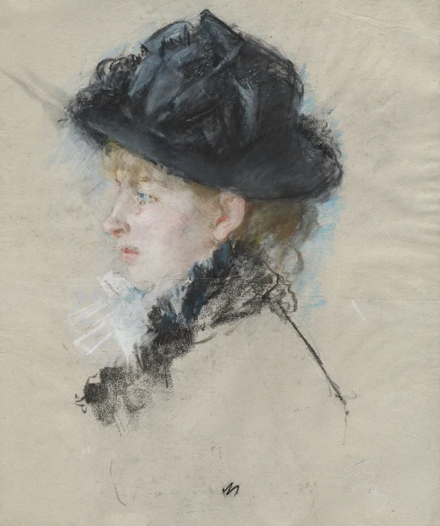 Mademoiselle Louise Riesener con sombrero