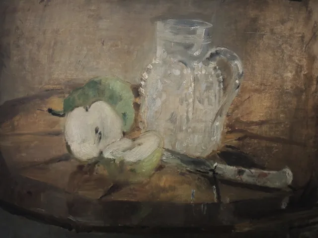 Pomme coupée et pichet, Berthe Morisot